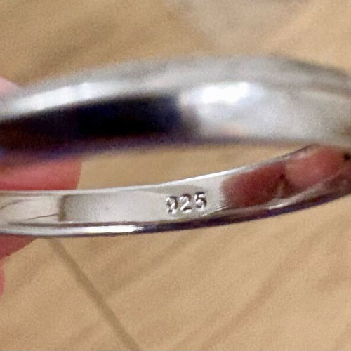 Swarovski ring crystal and silver 925 new, gray, size 17.5