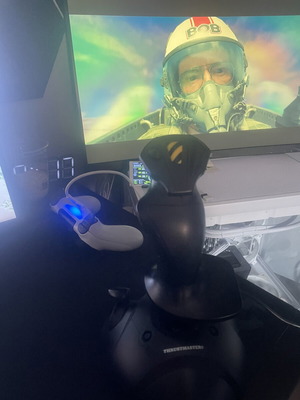 Thrustmaster USB joystick for PC, black
