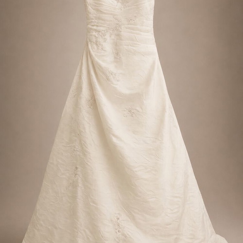 Pronovias wedding dress silk taffeta like new, ivory, size 36-38