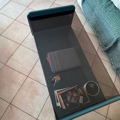 La Redoute Ericson coffee table with lacquered wood and reinforced glass