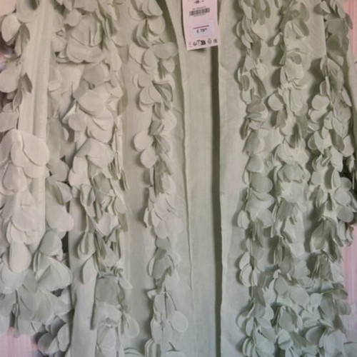 Zara Petal Coat New, Size M, Pastel Color