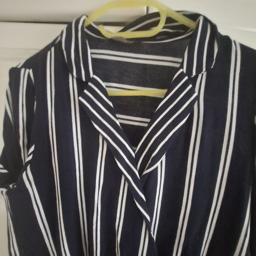 Stripped blouse Zara in excellent condition, size M, white and blue