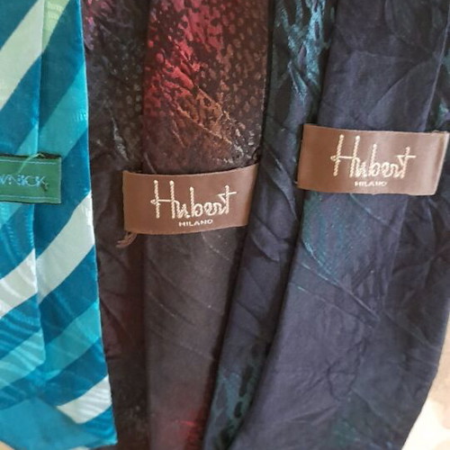 Silk iridescent ties like new, pack of 3