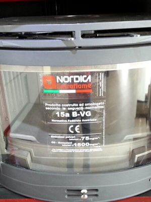 La Nordica energy cassette fireplace used 9kW