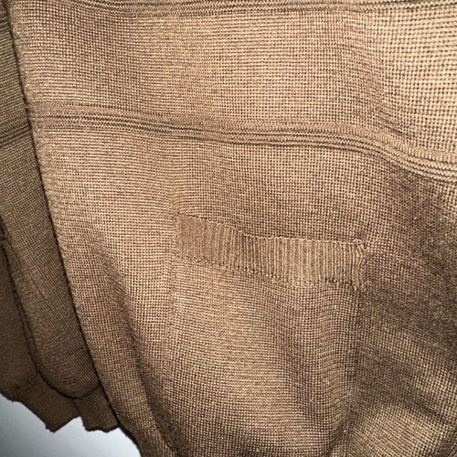Vintage Men's V-Neck Knitted Vest Brown XXL like new