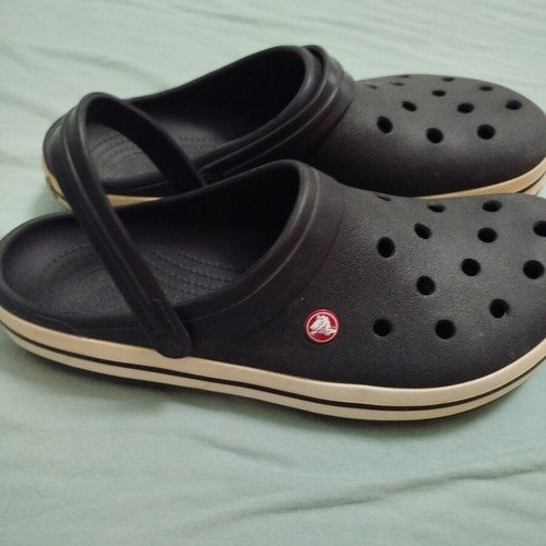 Crocs Crocband sandals like new, size 46-47, black