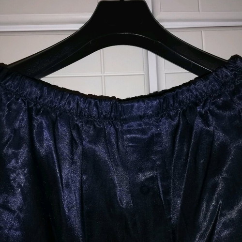 Men's satin pajama large black and blue like new