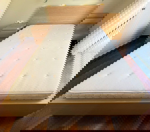 Κρεβάτι IKEA MALM 140x200cm με 4 αποθηκευτικά συρτάρια με στρώμα