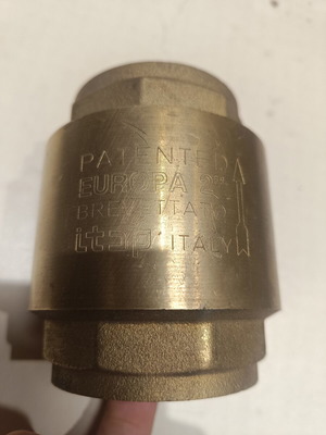 Brass Check Valve 2" New, Italian Quality