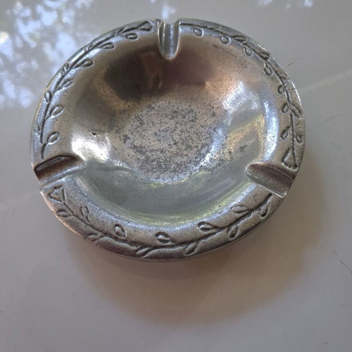 Tanagra aluminum ashtray, 12 cm diameter