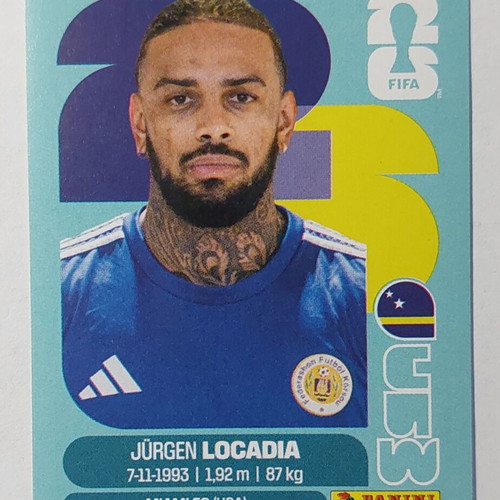 FIFA World Cup 2026 sticker CUW17 Jurgen Locadia Curacao new