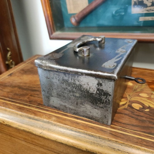 Hand safe used, rare old with key