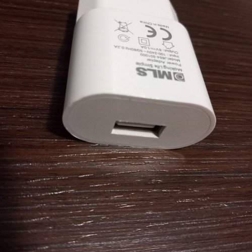 MLS Power Adapter 5V 1A like new, USB A charger