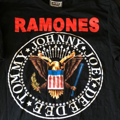 Ramones band shirt size L slim fit used, black
