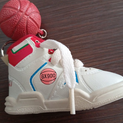 Vintage keychain basketball shoe with ball like new