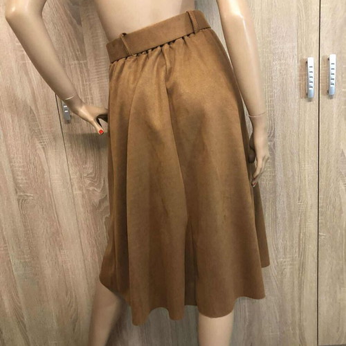 Zara Basic skirt new, size M, brown with belt