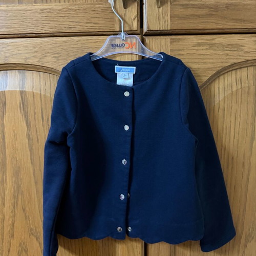 Girl fleece cardigan Jacadi navy size 4 years like new