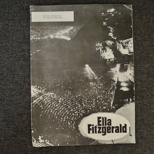 Ella Fitzgerald concert program used, Lycabettus 1979