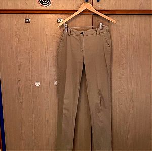 Massimo Dutti μπεζ παντελόνι κουστουμιού