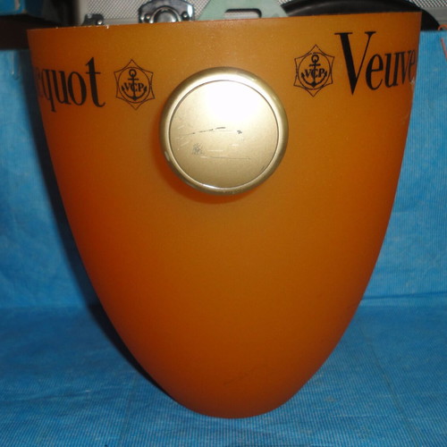 Veuve Clicquot Champagne Bucket like new, iconic orange design