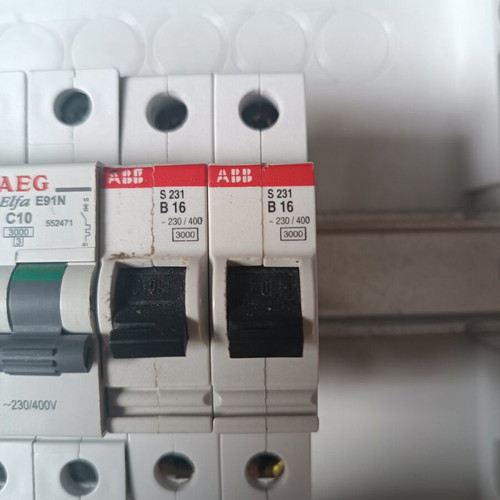 ABB Electrical Distribution Wall Panel three rows 12 elements like new