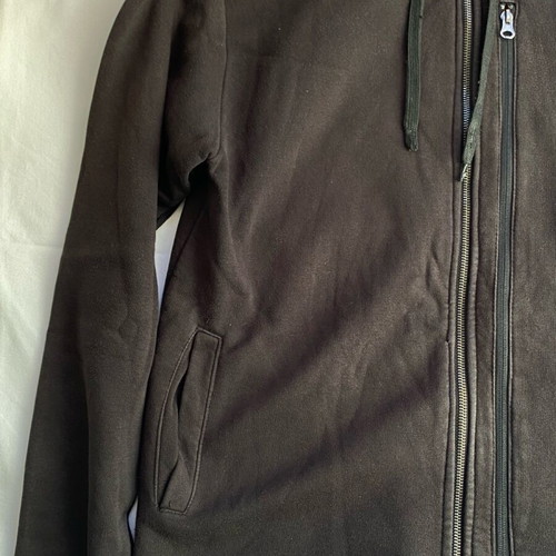 Hooded cardigan used, size L, black