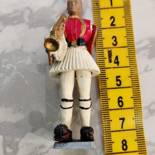 Vintage Evzone soldier figure used, Athens
