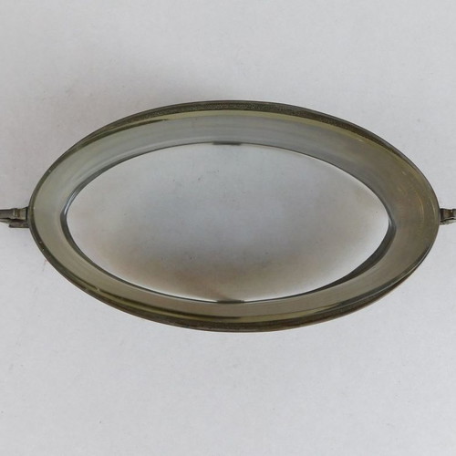 Bronze jardiniere with inner glass, French, about 130 years old