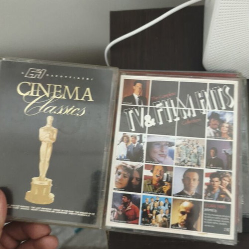Cinema Classics and The Complete TV & Film Hits cassette tapes, 2-pack