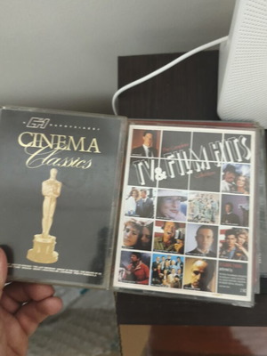 Cinema Classics and The Complete TV & Film Hits cassette tapes, 2-pack