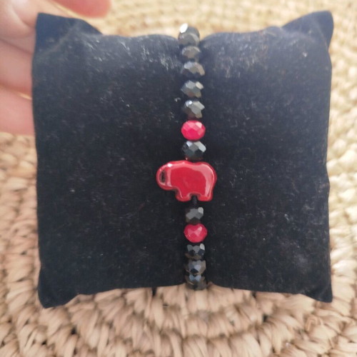 Bracelet like new, black and red
