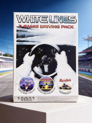 White Lines PC μεταχειρισμένο πακέτο αγωνιστικών παιχνιδιών, 3 παιχνίδια