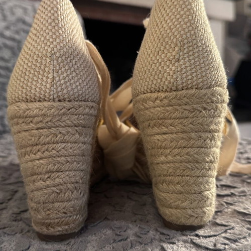 Mustard Espadrilles Platforms Martin Pescatore like new, size 36