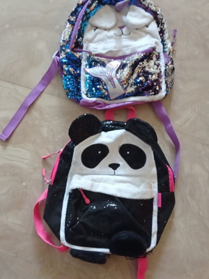 Children's backpacks used, set of 2 pieces