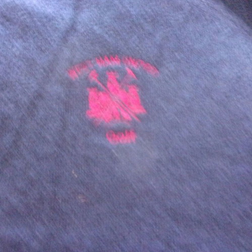 West Ham Golf sweater XL dark blue with burgundy stripes used