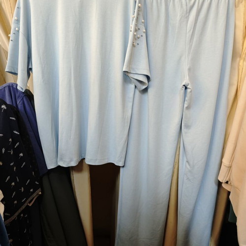 Women's set with pearls turquoise new, size L/XL