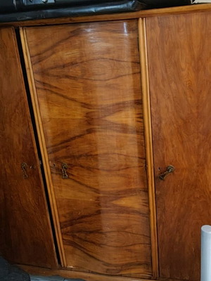 Wardrobe used, made in 1957 from solid wood