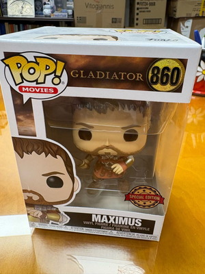 Funko Pop Gladiator 860 Maximus special edition like new