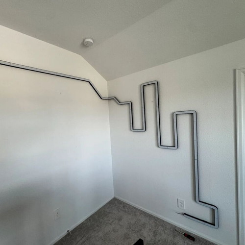 Plastic wall channel for LED strips new