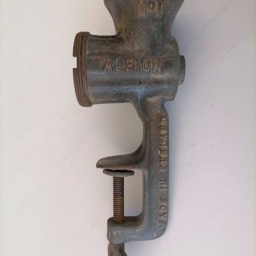 Vintage Albion No 1 meat grinder used from England