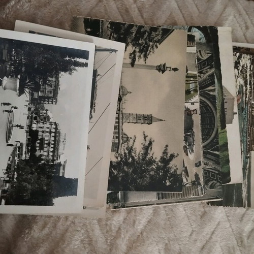 Photos and postcards used, pack from previous century