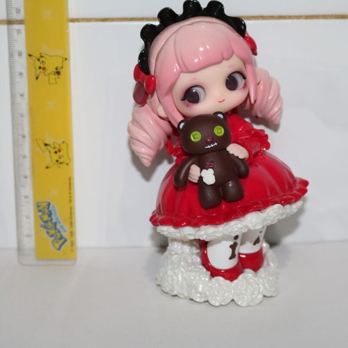 Anime figure Lolita princess with teddy bear miniature like new
