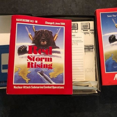 Red Storm Rising MicroProse used PC game with floppy disks for collectors