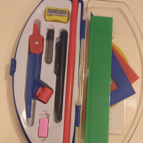 Geometry set gift from ION chocolate industry 1990s new