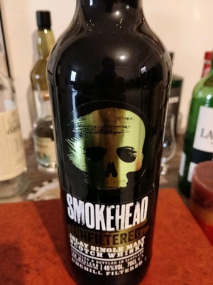 Бутилка уиски Smokehead като нова, празна