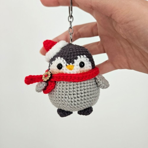 Amigurumi Penguin Ornament handmade, new