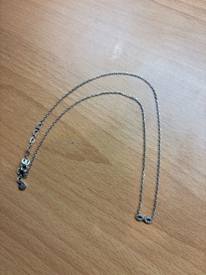 Anna Maria Mazaraki necklace silver 925 with infinity zircon like new