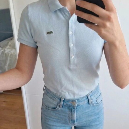 Lacoste light blue polo shirt size 34
