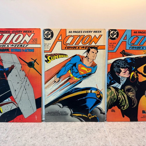 DC Comics Action Comics set of 6 issues 1988 used, English