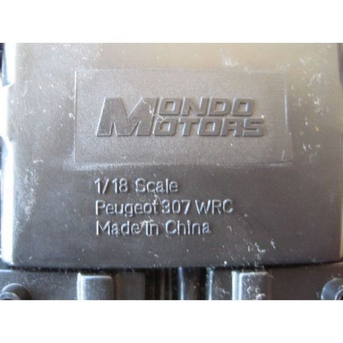 Peugeot 307 WRC 1/18 μεταχειρισμένο μοντέλο Monte Carlo 2005 χωρίς πίσω αεροτομή